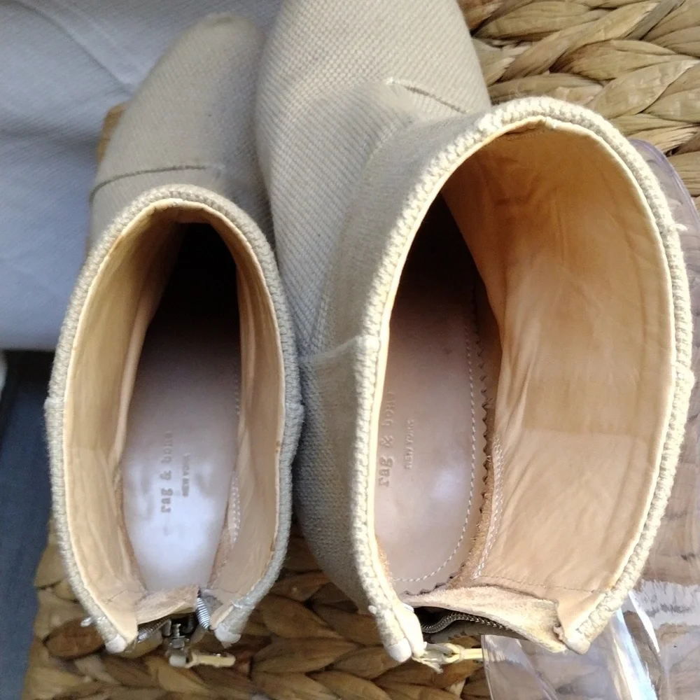 Rag and Bone Newbury beige ankle booties 8.5 - Picture 8 of 12